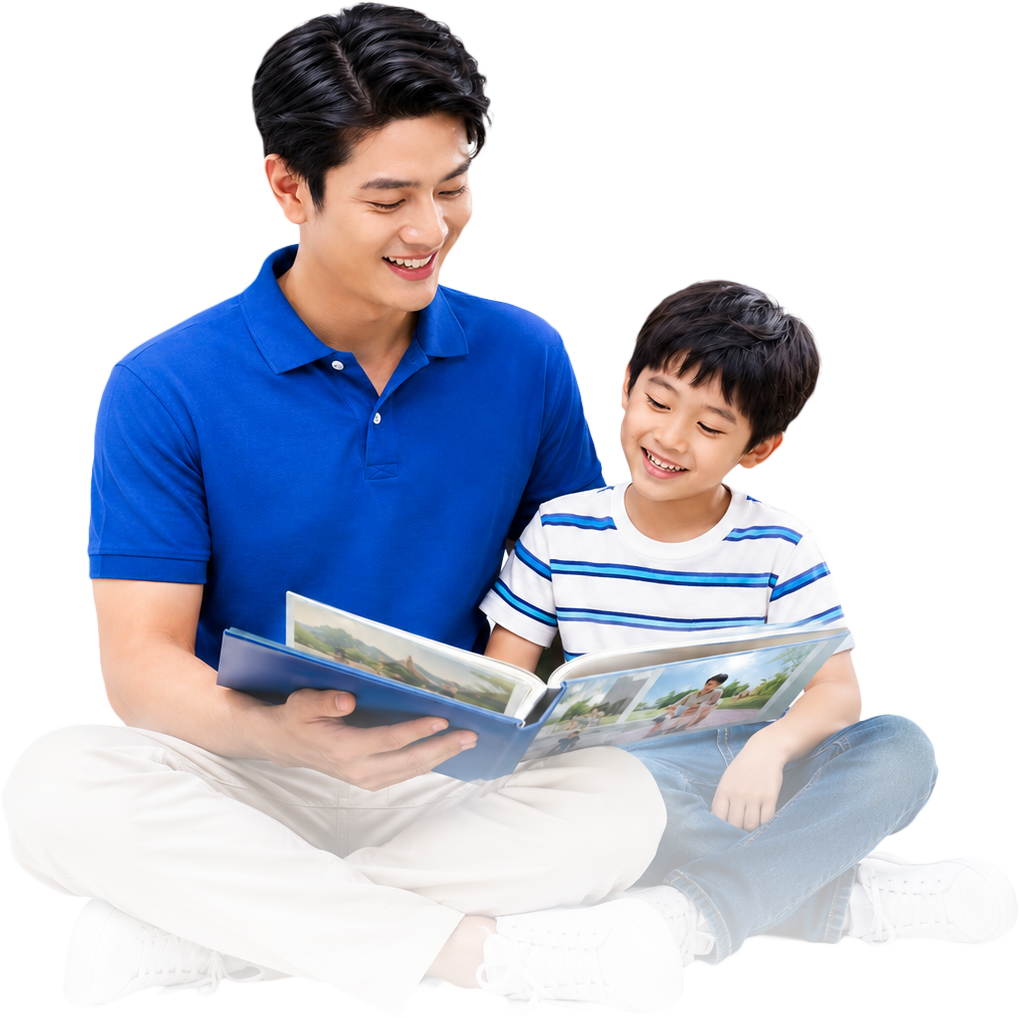 Bố và con, vui vẻ 38