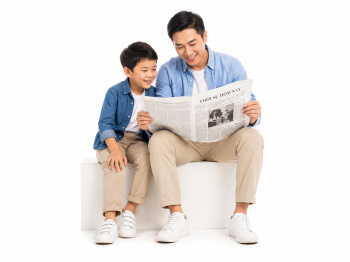 Chàng trai, cậu bé, đọc báo 18