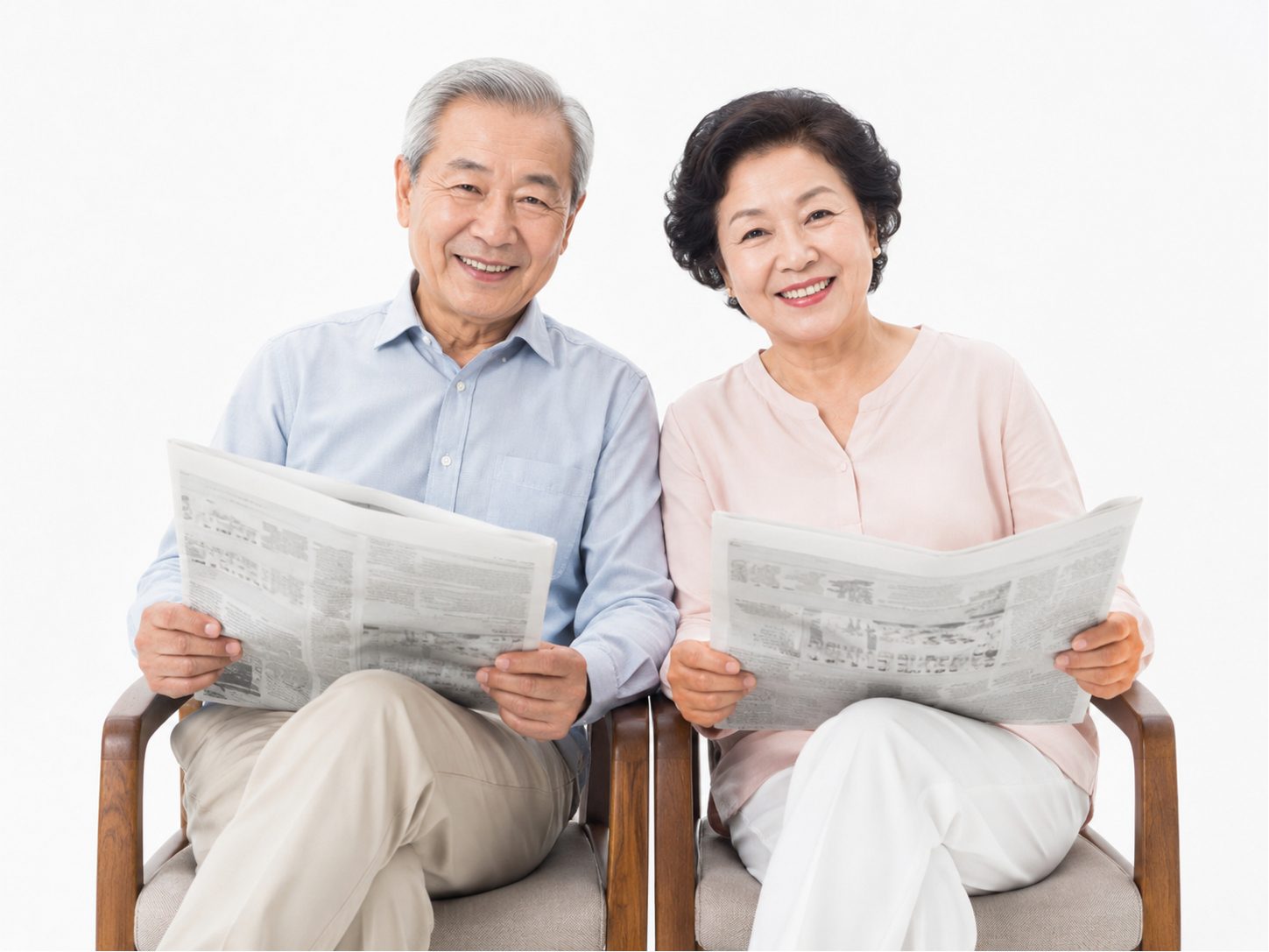 Ông cụ, bà cụ, đọc báo 18