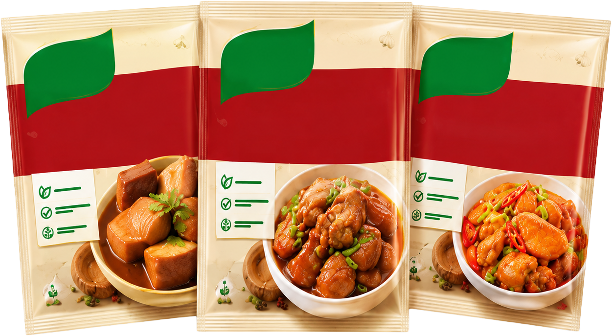 Gà xào, gia vị