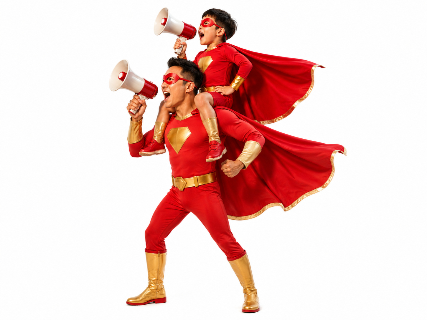 Bố và con, siêu nhân 4
