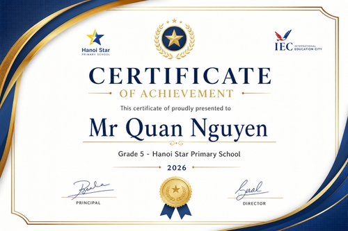 Tạo thiết kế bằng khen phù hợp in ấn. Kích thước A4 ngang. Trên bằng khen có đầy đủ nội...
