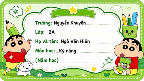 trang trí nhân vật shin cậu bé bút chì