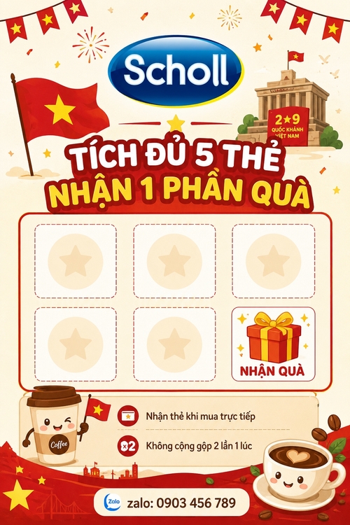 chủ đề Quốc Khánh cho coffee