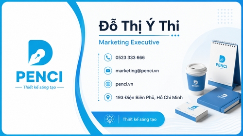 Tạo danh thiếp, bố cục ngang
Logo thương hiệu: (hình được add vào)
Tên cá nhân: Đỗ...