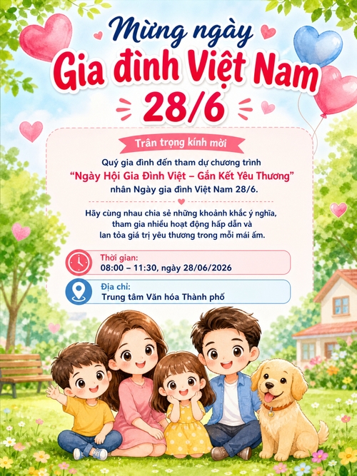 ảnh chibi màu nước gia đình, các element dễ thương