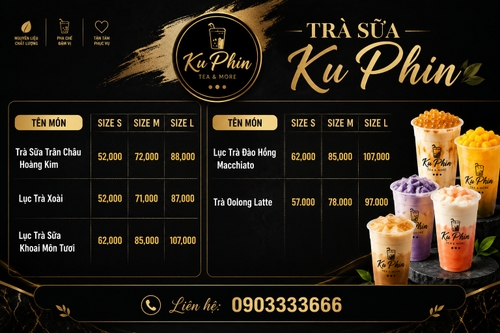 Tạo thiết kế menu bố cục ngang, bố cục rõ ràng, đẹp mắt, chuyên nghiệp, phù hợp in ấn....