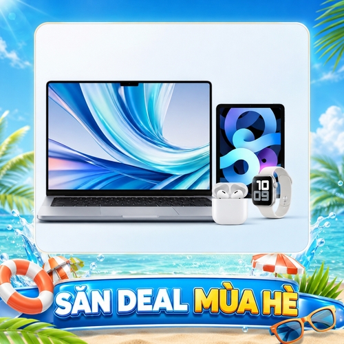 các sản phẩm thiết bị điện tử, màu sắc tươi sáng hiện đại