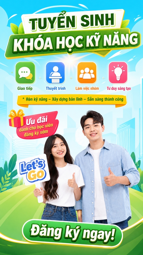 Từ hình https://media.penci.vn/bfc/image/transform/width=800,height=800/libs/images/2026/07/penci_bich_tram_w73.jpg kết hợp với https://media.penci.vn/bfc/image/transform/width=800,height=800/libs/images/2026/07/penci_bich_tram_w64.jpg cho ra thiết kế với nội dung: Đăng ký ngay!, font chữ cứng màu xanh lá