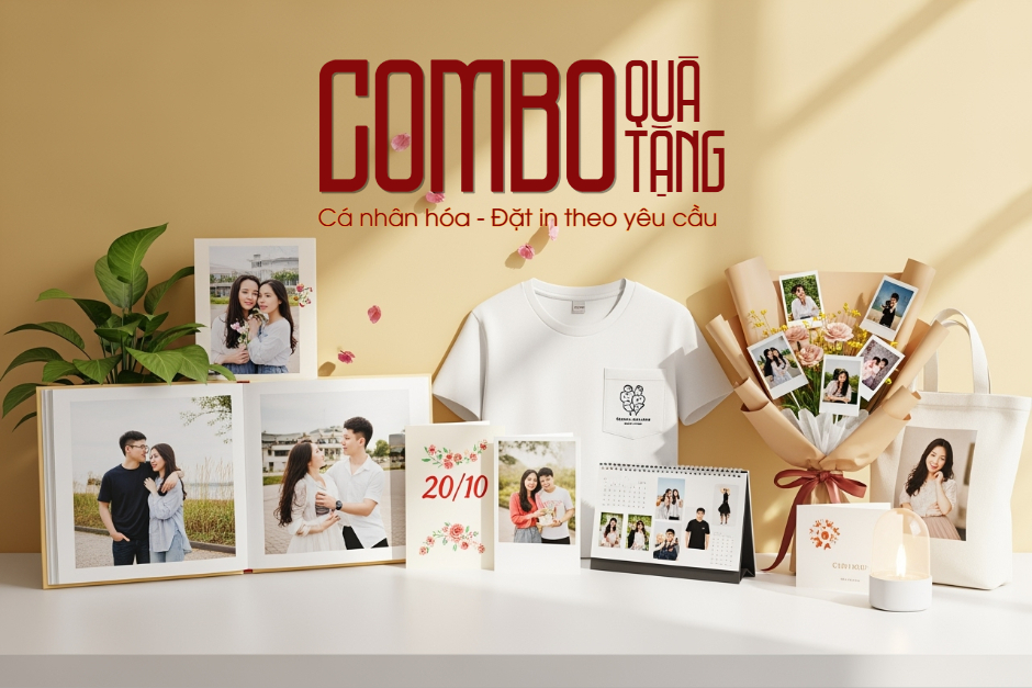 Gợi ý combo quà tặng 20/10 ý nghĩa cho mẹ, vợ, bạn gái: Tự thiết kế cá nhân hóa & đặt in theo yêu cầu