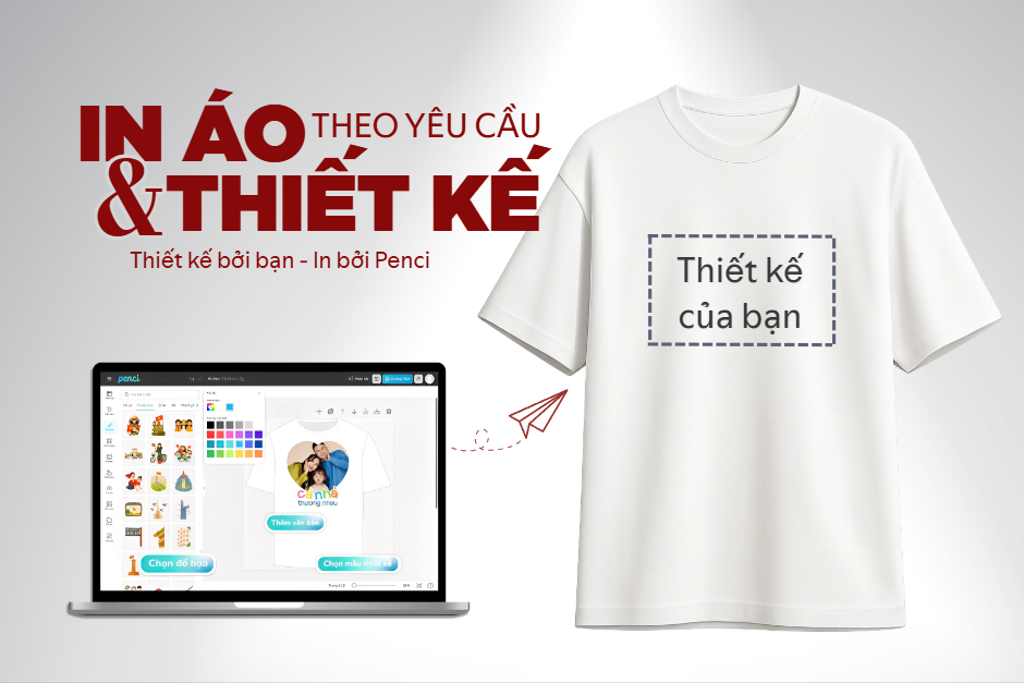 Thiết kế áo thun online và in áo thun theo yêu cầu đẹp, chất lượng và giao hàng toàn quốc từ 1 cái